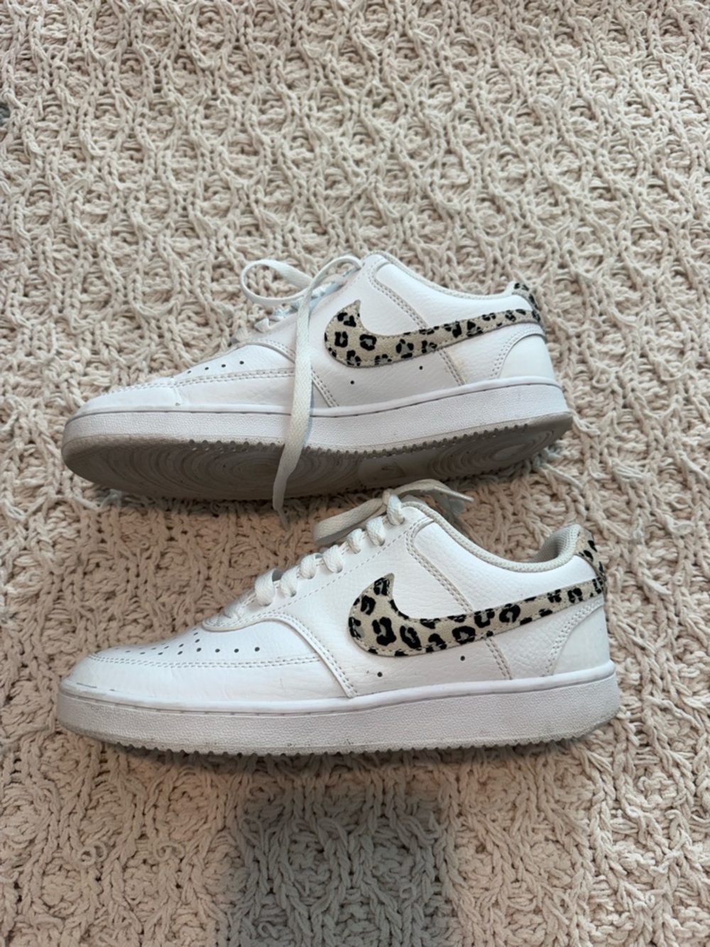 Nike Air Force with Leopard Swoosh Size 6.5W - Picture 4 of 7